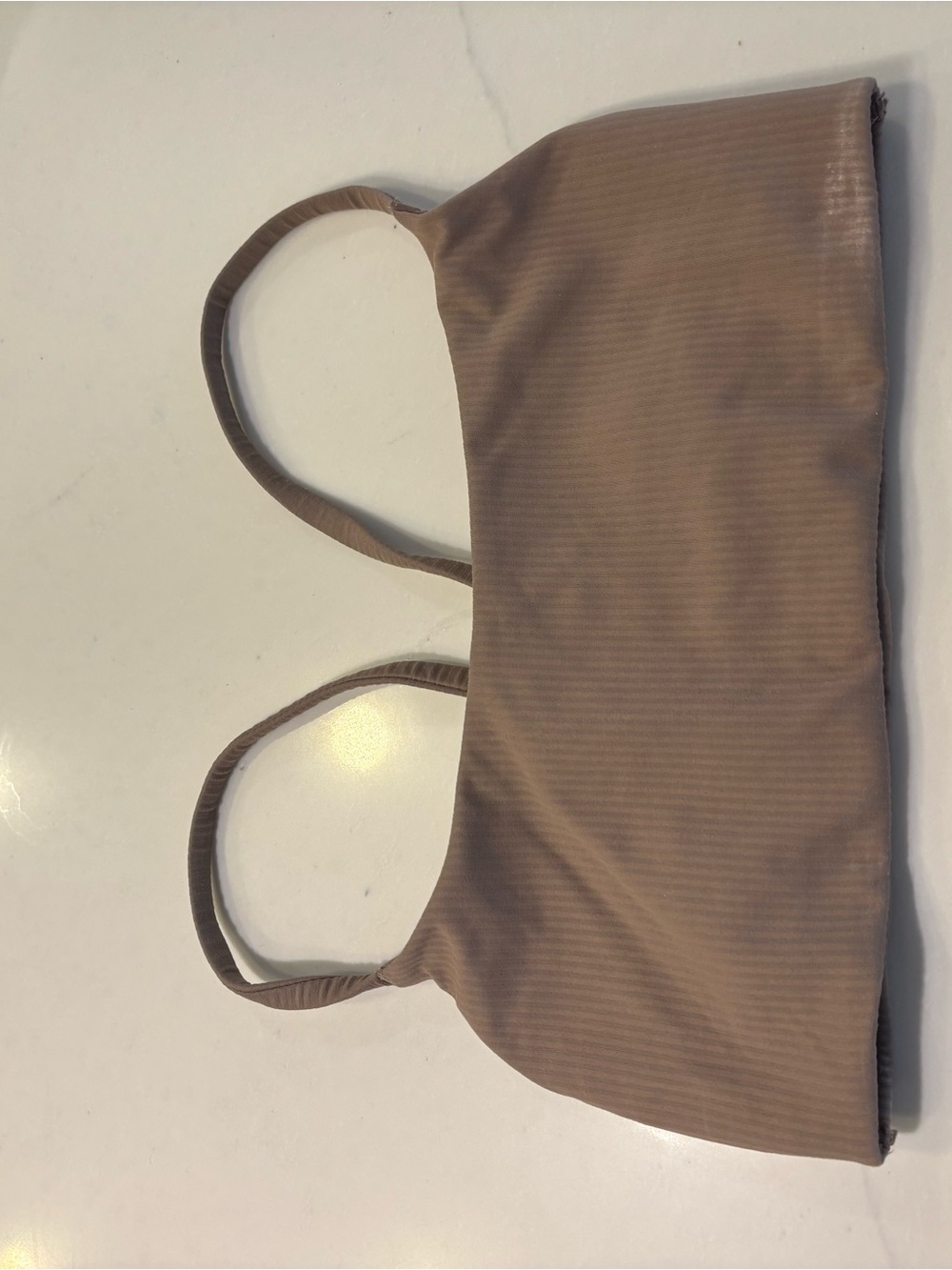 lululemon athletica Ribbed Taupe Sports Bra